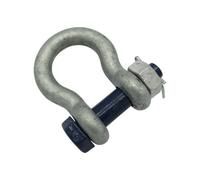 Galvanised Lifting Bow Shackle SafetyPin 12 Ton (25T Marine Boat Trawler)