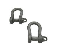 SecureFix Direct Self Colour Lifting Bow Shackle Screw Pin 0.45 Ton X2 (0.15T Towing Rigging 450Kg)