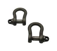 SecureFix Direct Self Colour Screw Pin Small Bow Shackles 0.5 Ton X2 (500Kg Lifting Towing Tested Certified)