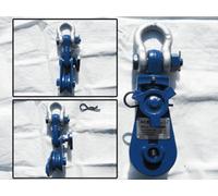 SecureFix Direct Snatch Block With Shackle 4T 4.5" (Swivel Heavy Duty Lifting 4 Ton 4.5 Inch Lightweight)