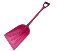 SecureFix Direct Snow Shovel Plastic Spade (Driveway Plough Scoop Pathway Pink)