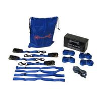 SecureFix Direct Soft Loop Tie Down Ratchet Straps Blue (S Hook Lashing Bungee Cord Gift Set)