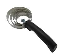 SecureFix Direct Spiral Curry Comb Horse (Brush Pets Equestrain Metal Grooming Shredding Black)