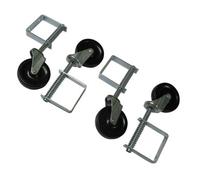 SecureFix Direct Spring Loaded Gate Wheel 4" - Pack Of 4 (Heavy Duty Sliding Fence Support Jockey Door 100mm)