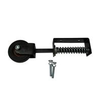 SecureFix Direct Spring Loaded Gate Wheel Black 4" (Heavy Duty Sliding Fence Support Jockey Door 100mm)