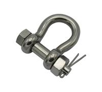 SecureFix Direct Stainless Steel Bow Shackle With Safety Pin 3 Ton 16mm (Marine Lifting Load Rated)