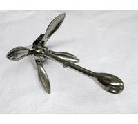 SecureFix Direct Stainless Steel Folding Grapnel Anchor 4Kg (Marine River Boat Fishing Secure)