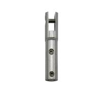 SecureFix Direct Stainless Steel Fork Terminal With Grub Screws - For 3mm Wire Rope (Swageless Jaw Wire Rope Fitting)