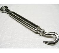 SecureFix Direct Stainless Steel Hook And Eye Turnbuckle M5 8mm (Straining Screw Barrel Open Body Tensioner)