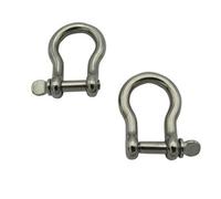 SecureFix Direct Stainless Steel Lifting Bow Shackle Screw Pin 0.5T X2 (Marine Boat Trawler Towing Rigging)