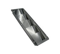 SecureFix Direct Stainless Steel Louvred Air Vent (326mm X 113mm Rectangular Grille Metal Duct)