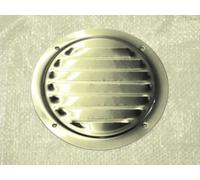 SecureFix Direct Stainless Steel Louvred Round Air Vent (126mm Circular Grille Metal Duct)