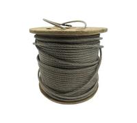SecureFix Direct Stainless Steel Wire Rope Cable 8mm 7X19 (100M Reel 7 X 19 Rigging Marine)