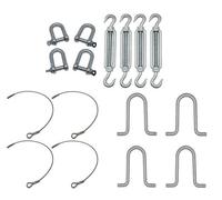 SecureFix Direct Static Caravan Tie Down Kit With U Bolt Anchors (Restraining Tether Mobile Home Siting)