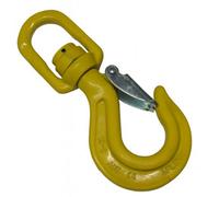 SecureFix Direct Swivel Sling Hook With Ball Bearing Grade 80 16mm 8T (Lifting Chain Component Safety Catch G80)