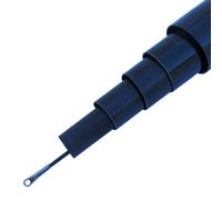 SecureFix Direct Telescopic Flag Pole Windsock Mast 8M Black (Fibreglass Extending Retractable Camping Garden Festival)
