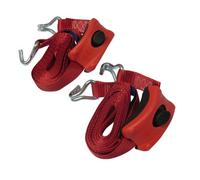 SecureFix Direct Tie Down Cambuckle Straps 25mm 3M - Claw Hook Pack Of 2 (Enclosed Pre-Threaded Webbing)