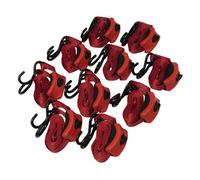 SecureFix Direct Tie Down Cambuckle Straps 25mm 3M - S Hook Pack Of 10 (Enclosed Pre-Threaded Webbing)