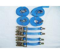 SecureFix Direct Tie Down Ratchet Strap 1.5T 5M X 25mm X4 (Cargo Lashing Rack Load J Claw Hook 1500Kg)