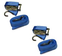 SecureFix Direct Tie Down Ratchet Straps 1.5T 3M X 50mm X2 (Cargo Lashing Car Load S Hook)