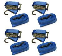 SecureFix Direct Tie Down Ratchet Straps 1.5T 3M X 50mm X4 (Cargo Lashing Car Load S Hook)