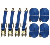 SecureFix Direct Tie Down Ratchet Straps 5T 50mm 25M X4 (Cargo Lashing Rack Load J Claw)