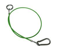 SecureFix Direct Trailer Break Away Safety Cable Hook & Ring Pvc Coated (Green Towing Brake Wire Caravan Coupling)