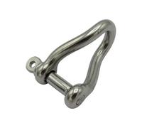 SecureFix Direct Twisted D Shackle 5mm Stainless Steel (Rigging Marine Rope Dee)
