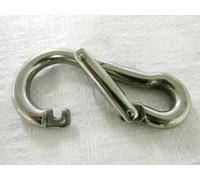 SecureFix Direct Wide Opening Snap Carabina Clip 11mm - Without Eyelet (Stainless Steel Spring Carabiner Rope Carbine Hook)