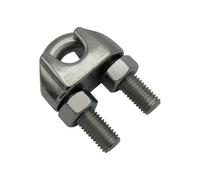 SecureFix Direct Wire Rope Bulldog Grips Stainless Din741 2mm (Marine Grade Boat Cable Clip Clamp)