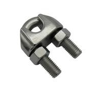 SecureFix Direct Wire Rope Bulldog Grips Stainless Din741 8mm (Marine Grade Boat Cable Clip Clamp)