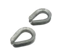 SecureFix Direct Wire Rope Thimbles 1.1/4" Us Fed X2 (32mm Ff-T276B Type 3 Galvanised)