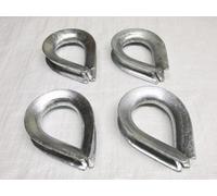 SecureFix Direct Wire Rope Thimbles Galvanised Heavy Duty X4 22mm (Lifting Galv 7/8 Inch)