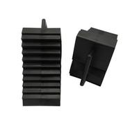SecureFix Direct X2 Black Wheel Chocks With Handle - Tyre Caravan Truck Motorhome Car