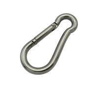 SecureFix Direct Zinc Plated Carbine Snap Hook 14mm (Marine Gate Rope Karabina)