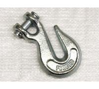 Clevis Grab Hook 10MM (Alloy Steel Zinc Plated 3/8" Shortener Chain Pull Pin Recovery Towing Trailer)