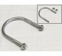 SecureFix Direct Zinc Plated 'u' Bolt With 2 Hex Nuts 10mm X 75mm (Clamp Pipe Tube Marine)