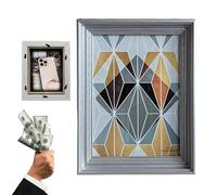 Securely Secret Picture Frame - Hidden Storage Box | Discreet Decorative Photo Frame, Hidden Compartment and Secure Closure for Cash, Jewelry, Keys in