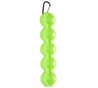 Securely Store Your Favorite Golf Balls in This Innovative Silicone Carrier with Attached Keychain Clip (Green)