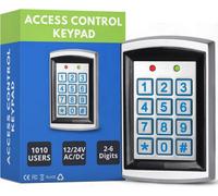 SecureMyDoor Access Control Ip67 Proximity Keypad For Indoor & Outdoor Use, 12-24V, Stainless Steel, Stores 1000 Cards And Pins, Backlit Keys