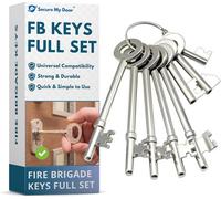 SecureMyDoor Fire Brigade Key Set Of 8, Fb1 Fb2 Fb4 Fb5 Fb11 Fb14 , Emergency Access Keys, Communal Doors, Rim Slamlocks, Padlocks, Utility Cup