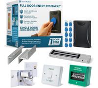 Securemydoor - Full Door Entry Kit - Indoor Security System With Electric Maglock Magnetic Lock, Proximity Reader And Rfid Fobs