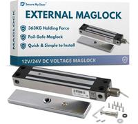 Securemydoor Ip67 Weather Resistant External Magnetic Lock - Fail Safe Access Control Maglock - 800Lbs Holding Force