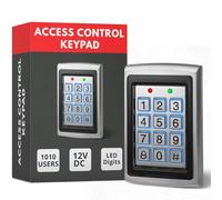 SecureMyDoor Proximity Digital Keypad for Door Entry System | with Both RFID Fobs and Pin Code Entry | For Indoor Security Access Control Use | Touchpad Backlight Keypad | Standalone Touchpad LED