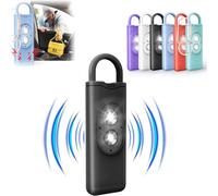 SecureSonic 130dB Alarm Keychain,Oveallgo SecureSonic 130dB Loud Self Defence Alarm Keychain with LED Strobe Light,Securesonic 130db Alarm Keychain with LED Strobe Light (Black)
