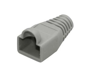 Securi-Flex RJ45 CAT6 Flush Fit Strain Relief Boot - Grey (100 Pack)
