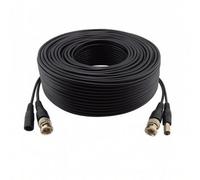SECURICAM 30M Premium Black Copper Cctv Cable Bnc & Dc Power Video Lead For Security Cameras