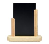Securit 10 x 15cm Lacquered Finish Elegant Small Table Top Menu Chalk Board - Plain