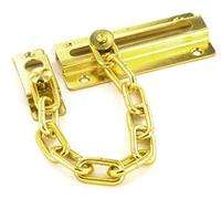 Securit 2 X 3 1/4" INCH BRASS PLATED DOOR CHAIN LOCK WITH SCREWS