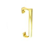 Securit 225mm Polished Brass Oval Door Pull Handle.